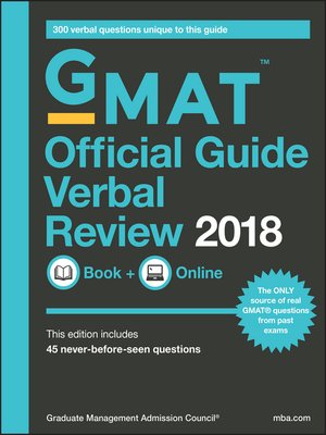 cover image of GMAT Official Guide 2018 Verbal Review